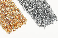 Gold Plated 1.5x1.5mm Crimp Tube Beads