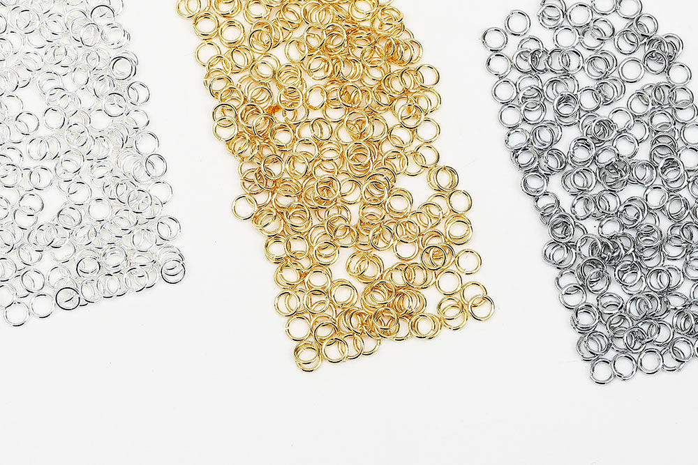 Gold Plated 4mm Open Round Jump Rings 20 Gauge