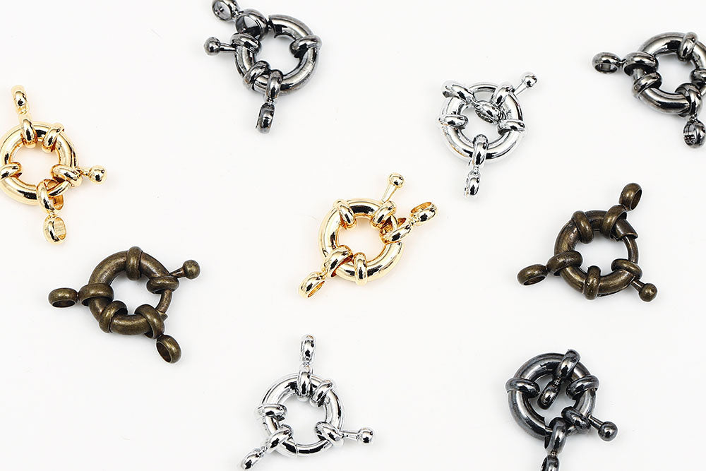 Gold Plated Nautical Lobster Spring Clasp Multi Size - Galaxy beads