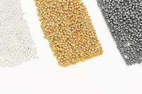 Gold Plated Plug Crimp Beads Multi Size