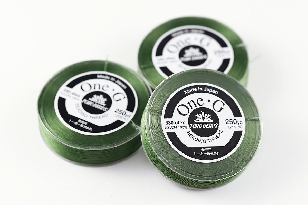 TOHO One-G Beading Nylon Thread Green