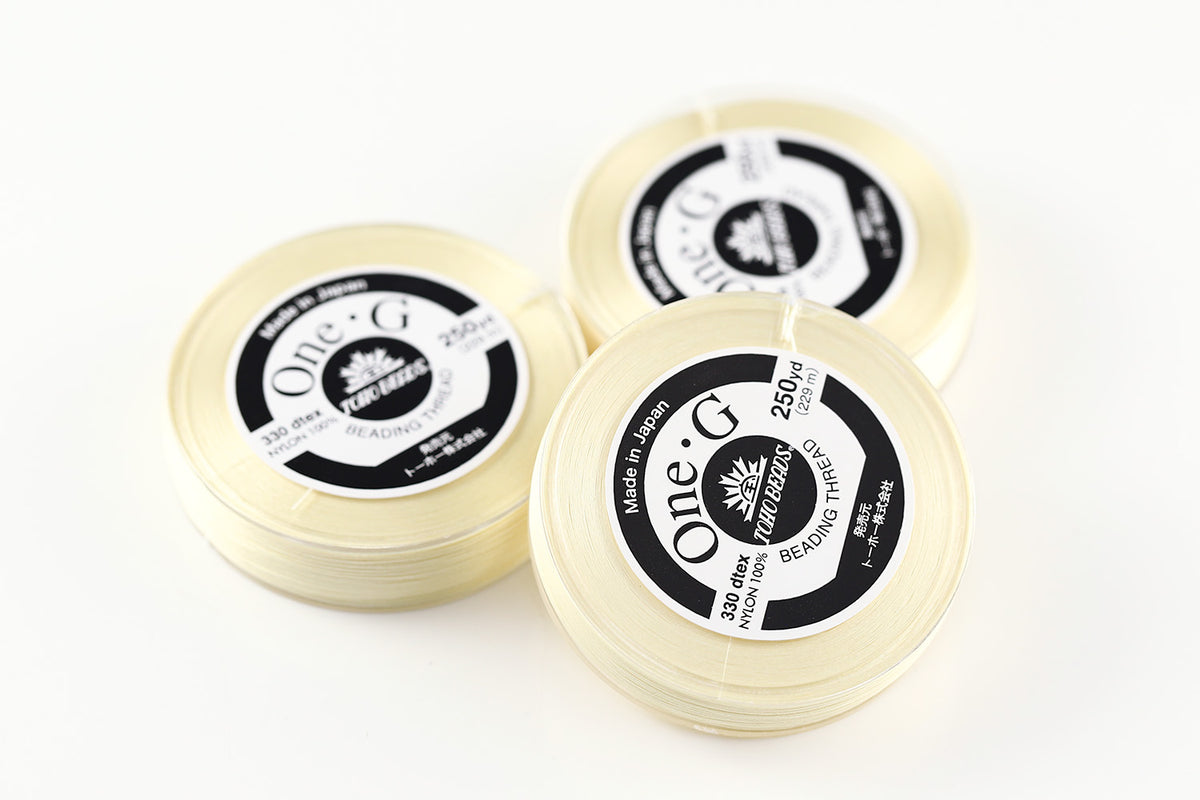 TOHO One-G Beading Nylon Thread Cream