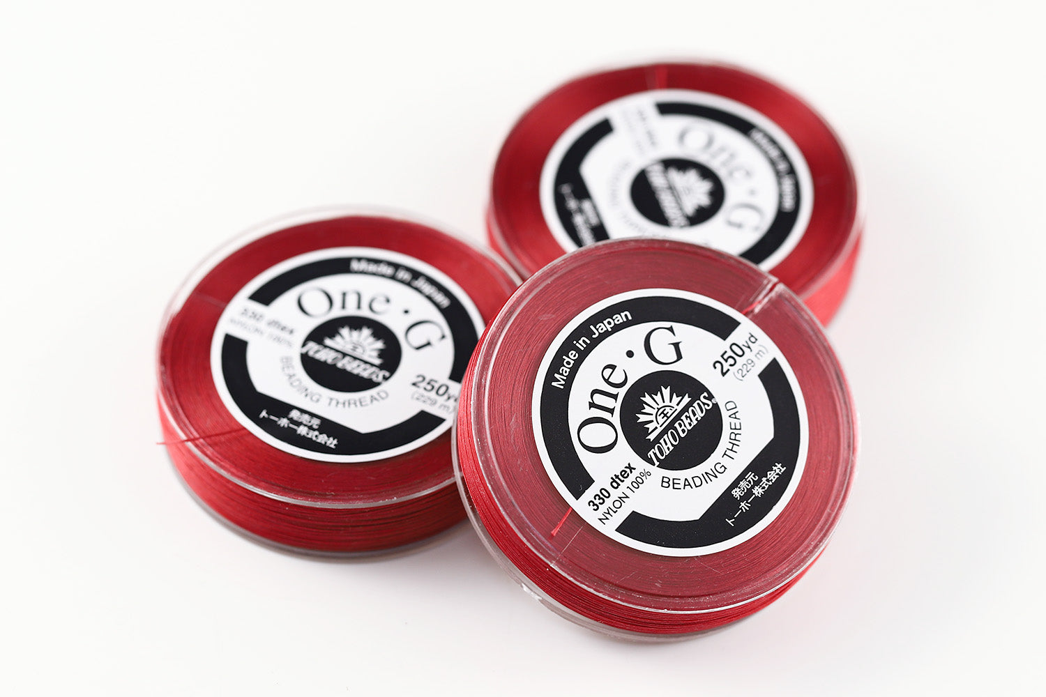 TOHO One-G Beading Nylon Thread Red