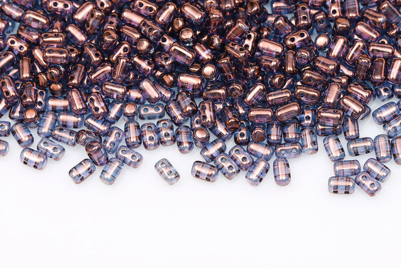Rulla 5×3mm Vega On Crystal 2-Hole Czech Beads