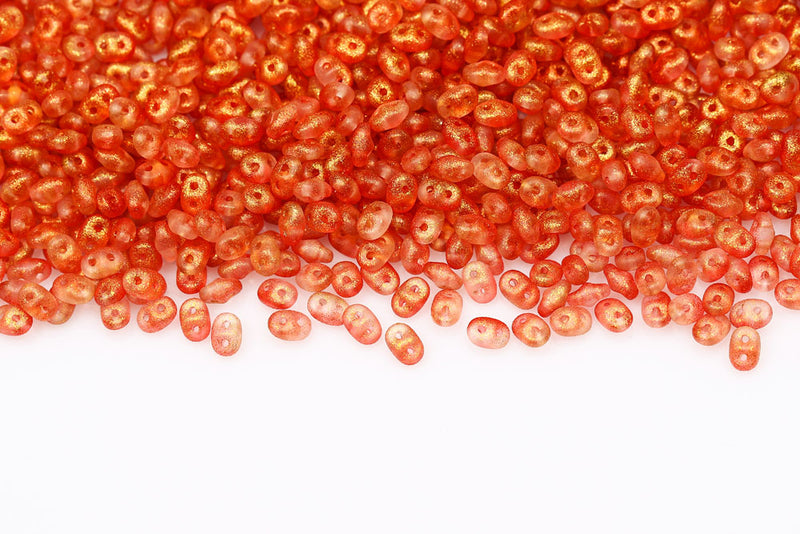 Superduo 5×2.5mm Frozen Hyacinth Matt 2-Hole Czech Beads