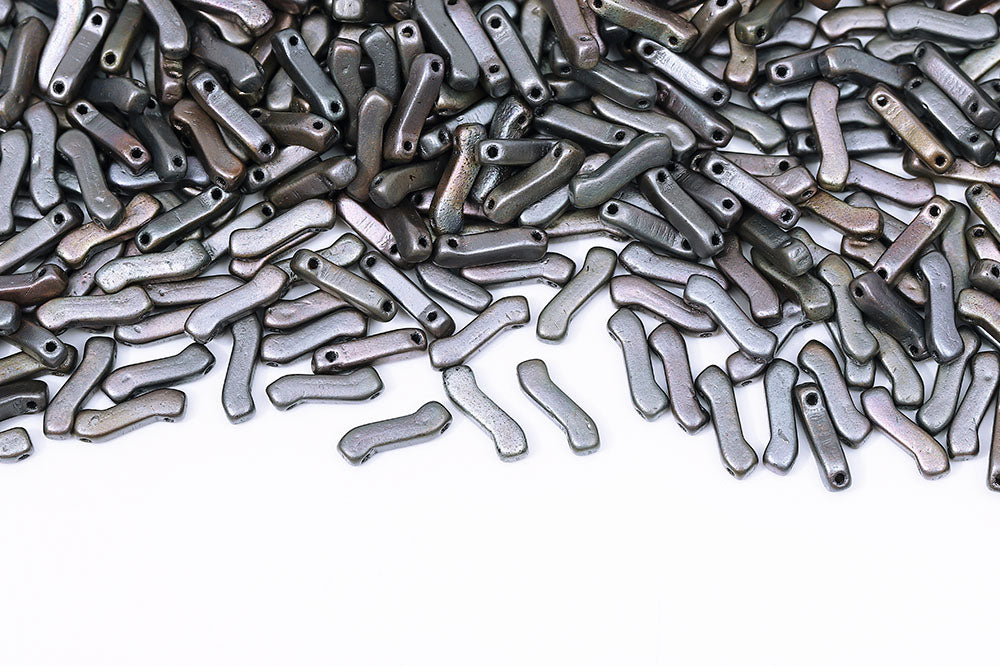 Z Beads 3×10mm Crystal Vintage Tin 2-Hole Czech Beads